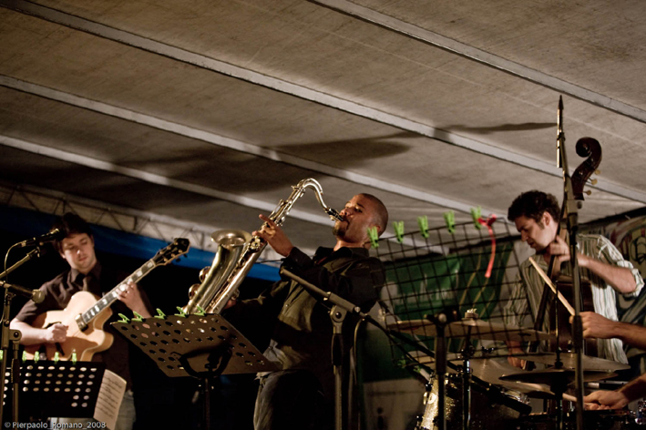 Fotografie PIERPAOLO ROMANO - FESTIVAL JAZZONTHEROAD 2008 - DAVID SANCHEZ quartet
